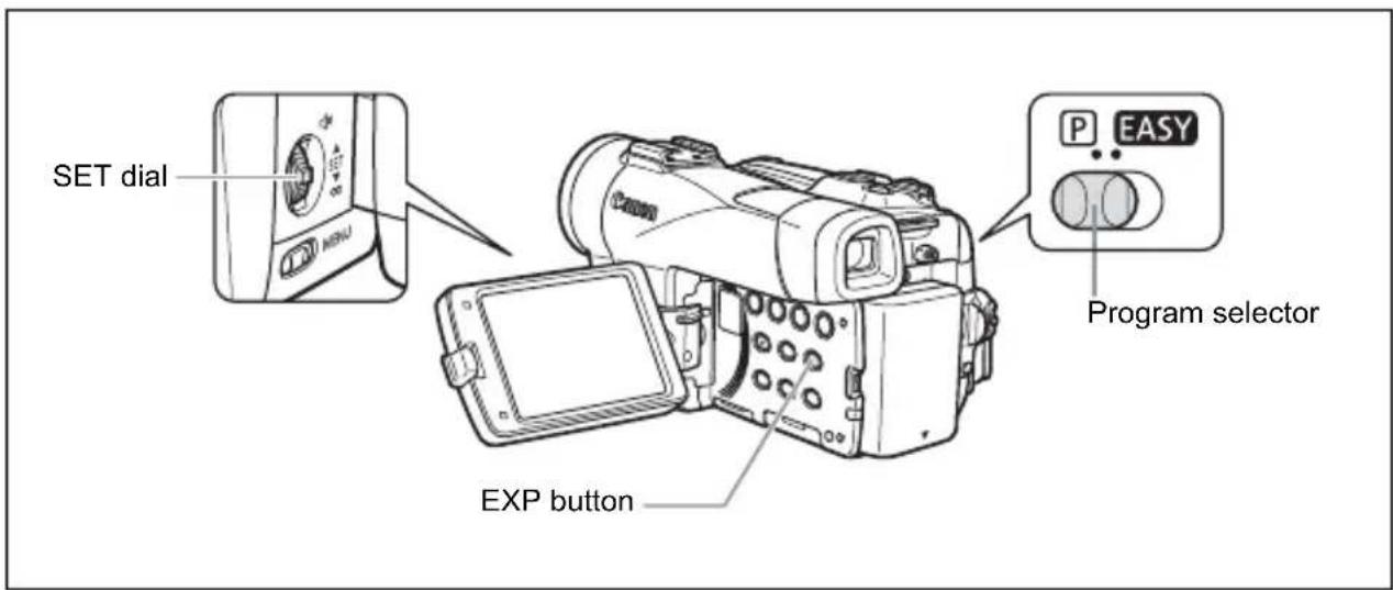CANON MVX330i - Adjusting Exposure Manually - 1