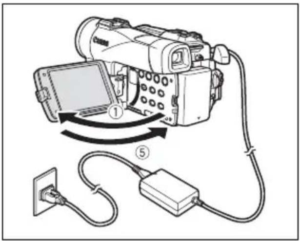 CANON MVX330i - Installing the Backup Battery - 2