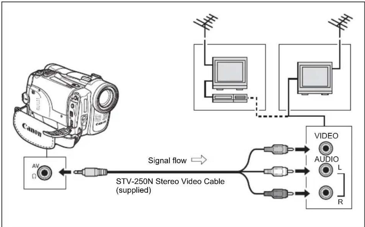 CANON MVX330i - TVs with Audio/Video Terminals - 1