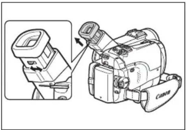 CANON MVX330i - Adjusting the Viewfinder (Dioptric Adjustment) - 1