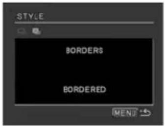CANON MVX330i - Selecting the Borders - 1