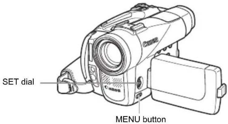 CANON MVX330i - Menus and Settings - 1