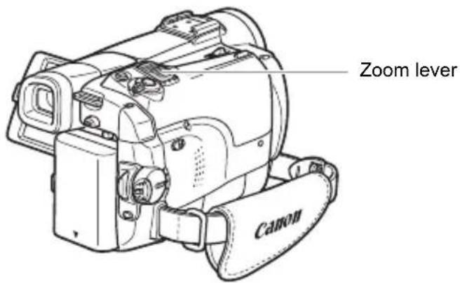 CANON MVX330i - Press and hold the REC SEARCH + button (forward) or - button (reverse). - 3