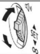 CANON MVX330i - Turn the SET dial up to increase the volume, and down to lower the volume. - 1