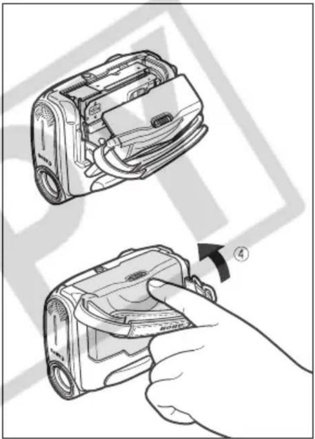CANON MV900 - Installing the Backup Battery - 5