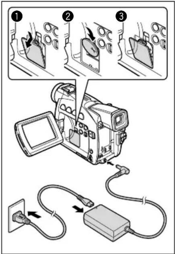 CANON MV630i - Installing the Backup Battery - 2