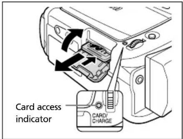 CANON MV630i - Removing the Card - 1
