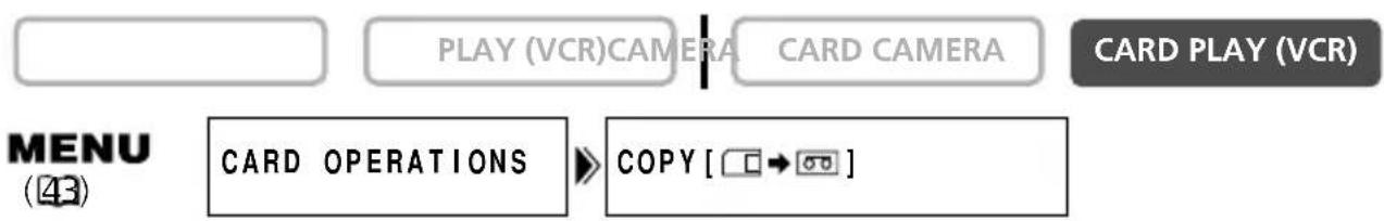 CANON MV630i - Copying Still Images from Memory Card to Tape - 1