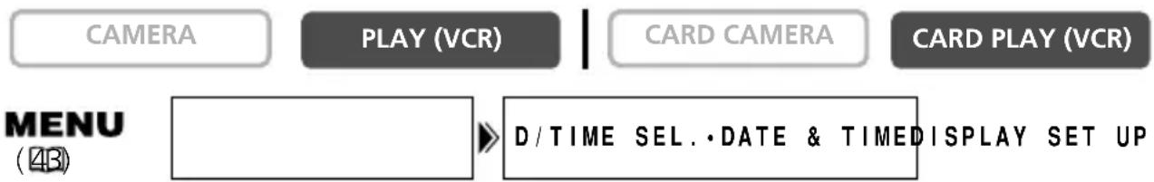CANON MV630i - Selecting the Date/Time Display Combination - 1