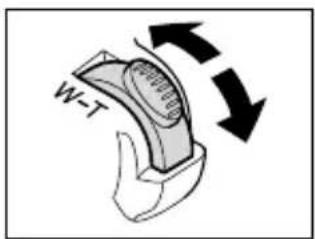 CANON MV630i - Move the zoom lever toward W to zoom out (wide-angle). Move it toward T to zoom in (telephoto). - 1