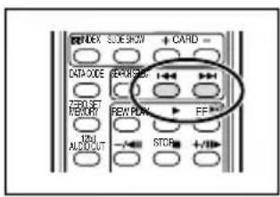CANON MV630i - Press the ▶▶ or ◀◀ button to begin searching. - 1