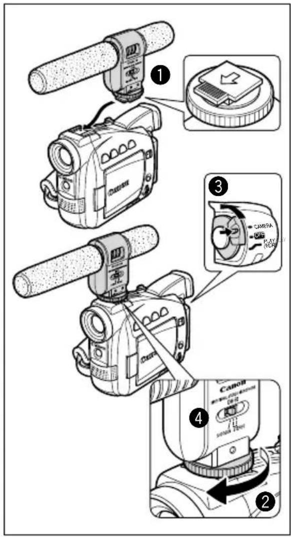 CANON MV630i - MV650i Using the DM-50 Microphone (Optional) - 2