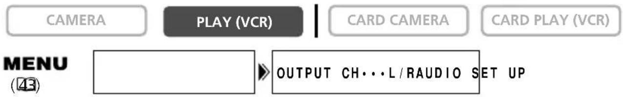CANON MV630i - Selecting the Audio Output Channel - 1