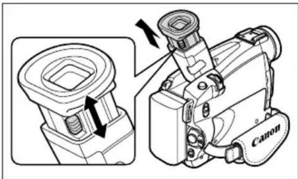 CANON MV700 - Adjusting the Viewfinder (Dioptric Adjustment) - 1
