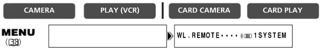 CANON MV700 - Changing the Remote Sensor Mode - 1