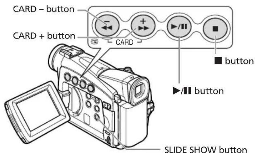 CANON MV700 - Playing Back a Memory Card - 1