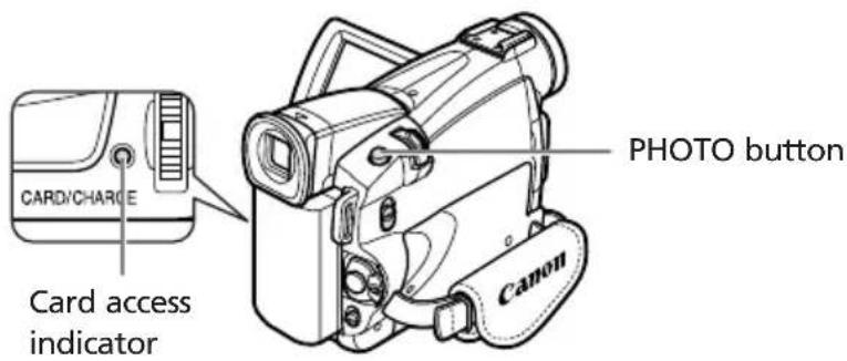 CANON MV700 - Recording Still Images on a Memory Card - 1