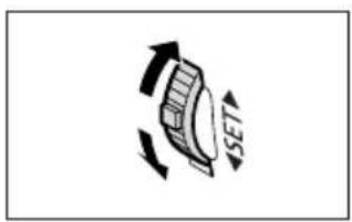 CANON MV700 - Turn the SET dial up to increase the volume, and down to lower the volume. - 1