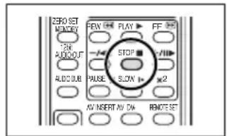 CANON MV700 - Press the STOP ■ button on the wireless controller to stop dubbing. - 1