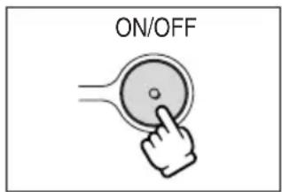 CANON MV700 - Press the ON/OFF button. - 4