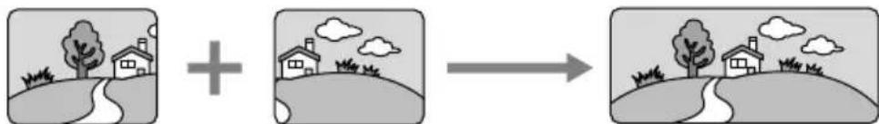CANON MV700 - When Recording in Stitch Assist Mode: - 1