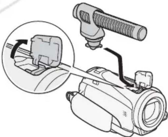 CANON Legria HF M46 - Using the Mini Advanced Shoe - 1