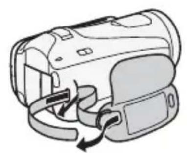 CANON Legria HF M46 - To remove the grip belt - 2