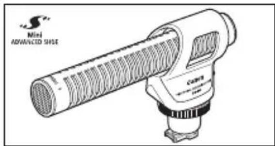 CANON Legria HF M46 - ① 3 DM-100 Directional Stereo Microphone - 1