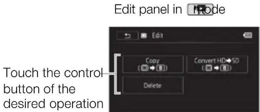 CANON Legria HF M46 - Edit Panel - 2