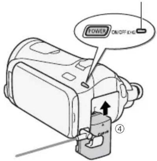 CANON Legria HF M46 - Charging will start when the camcorder is turned off. - 1