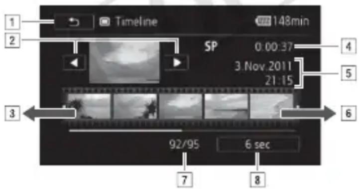 CANON Legria HF M46 - Selecting the Playback Starting Point - 3