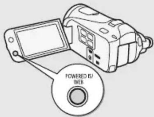 CANON Legria HF M46 - Press and hold POWERED IS as long as you want to activate Powered IS. - 1
