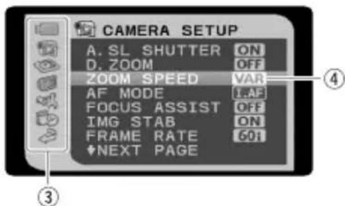 CANON HG10 - Selecting an Option from the Setup Menus - 4