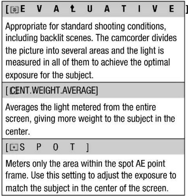 CANON HG10 - Options - 1