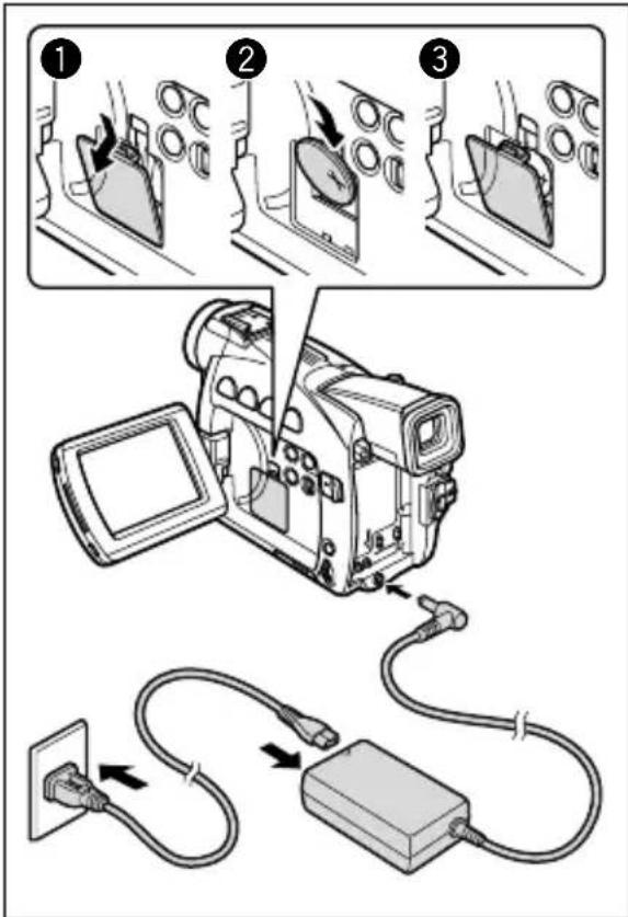 CANON MV650i - Installing the Backup Battery - 2