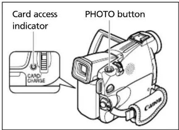 CANON MV650i - Recording Still Images on a Memory Card - 1