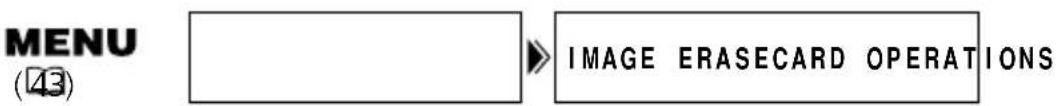 CANON MV650i - Erasing a Single Image/All Images - 2