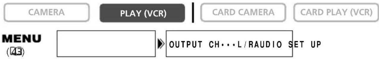 CANON MV650i - Selecting the Audio Output Channel - 1