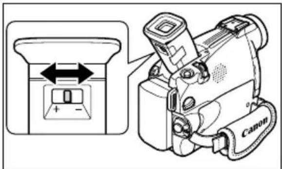 CANON MV650i - Adjusting the Viewfinder (Diopter Adjustment) - 1