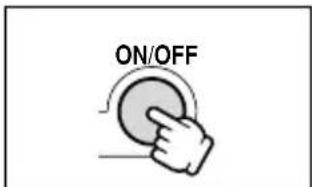 CANON MV650i - Press the ON/OFF button. - 2