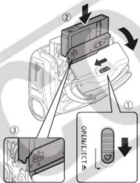 CANON MD101 - Inserting and Removing a Tape - 1
