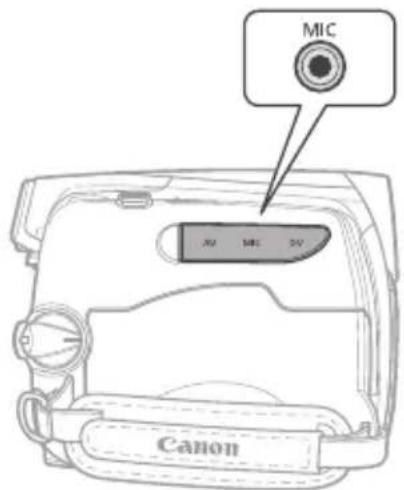 CANON MD101 - TO USE AN EXTERNAL MICROPHONE - 1