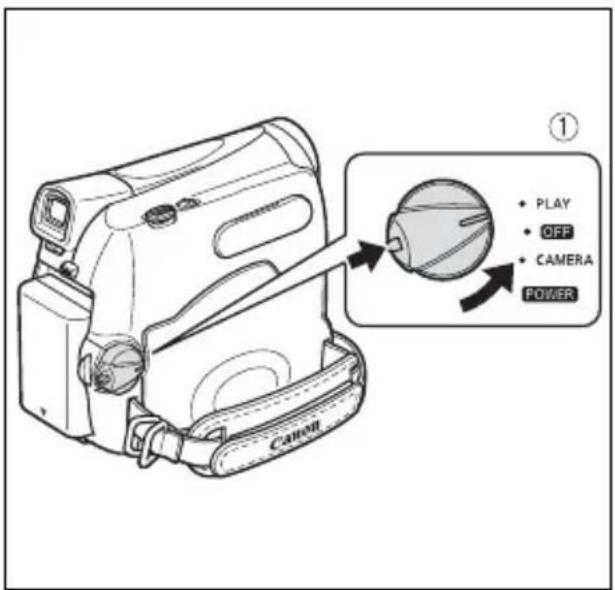 CANON MV901 - Set the camcorder to mode. - 2