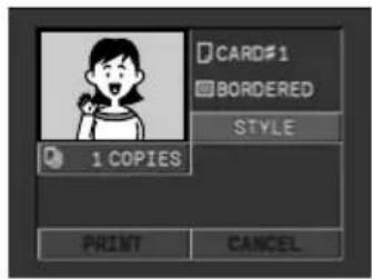 CANON MV750i - Setting the Print Style ② - 1