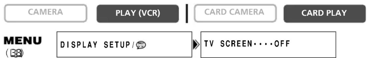CANON MV750i - Hiding/Showing the Displays on the TV Screen - 2