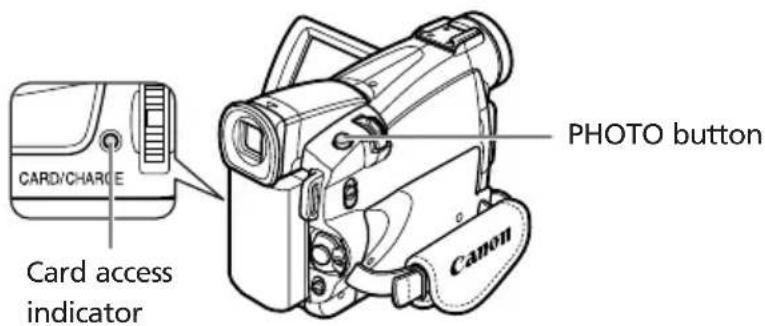 CANON MV750i - Recording Still Images on a Memory Card - 1