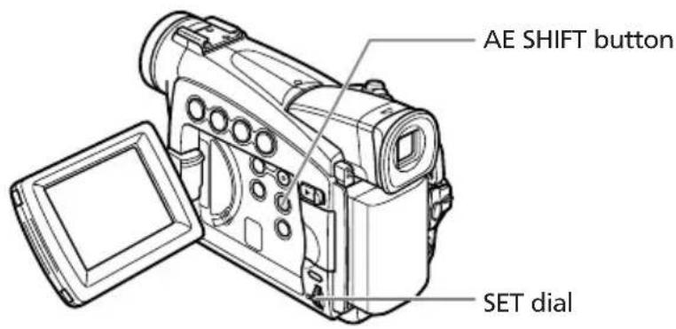 CANON MV750i - Adjusting the AE Shift - 1