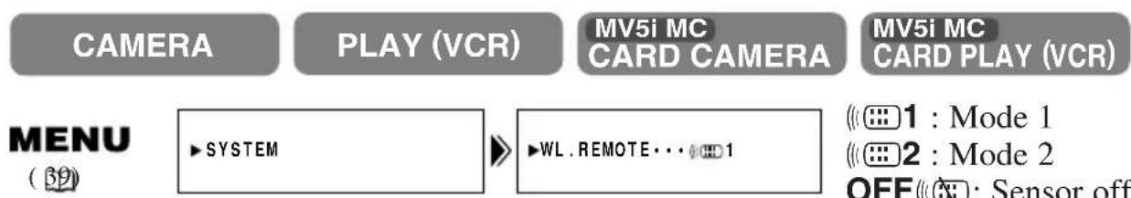 CANON MV5 - When Operating 2 Canon DV Camcorders (Remote Sensor Mode) - 4