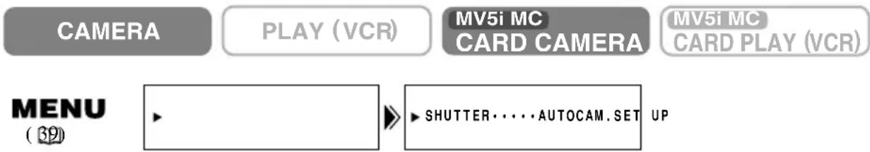 CANON MV5 - Setting the Shutter Speed - 2