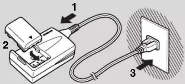CANON MV5 - Charging the battery pack - 1